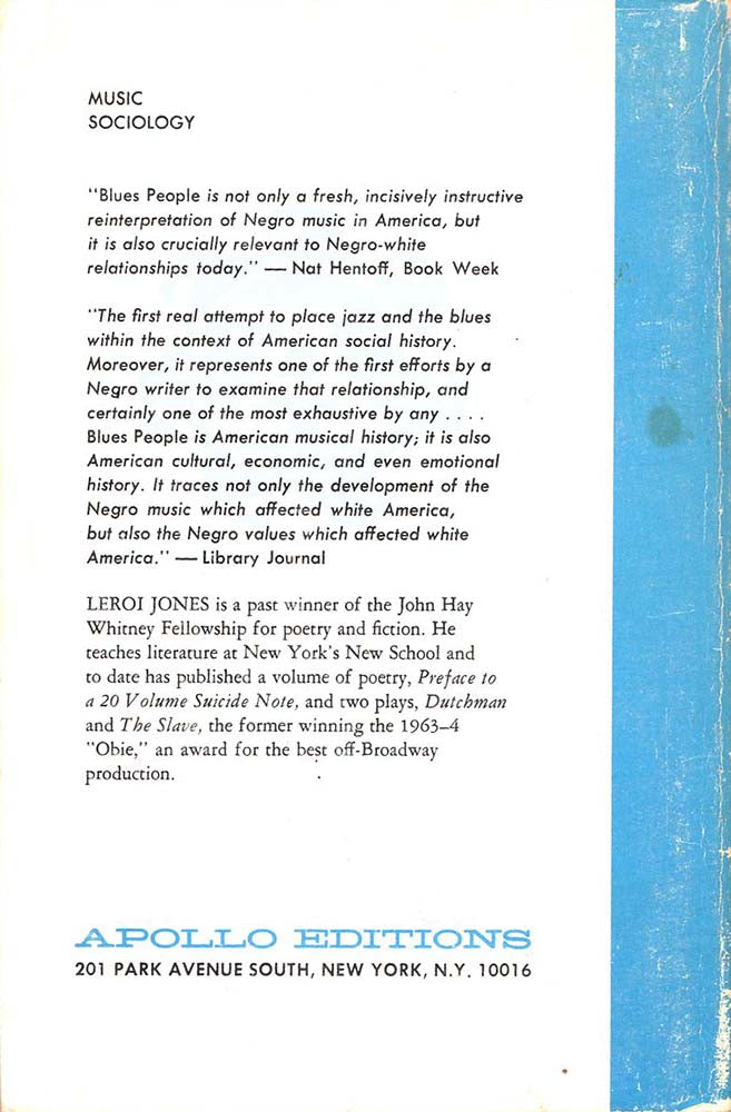 Blues People (LeRoi Jones)