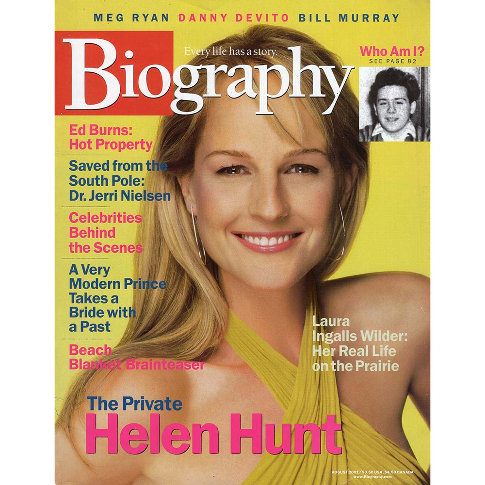 Biography Magazine (August 2001) Helen Hunt