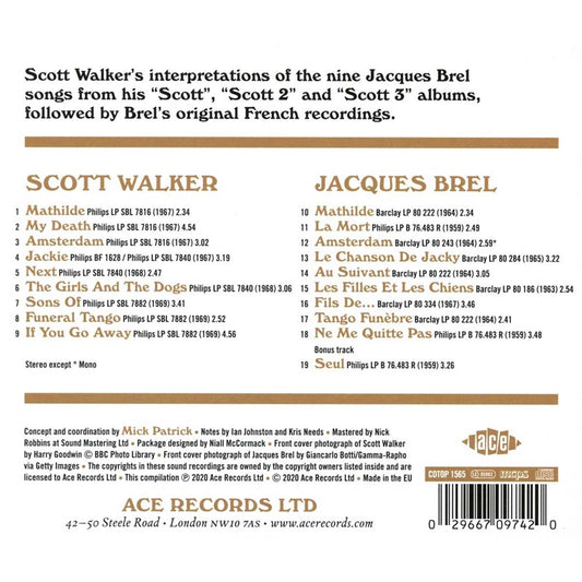 Scott Walker/Jacques Brel - Scott Walker Meets Jacques Brel (CD)