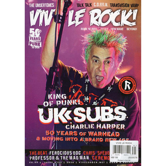 Vive Le Rock! Issue 135 (2026) UK Subs: Charlie Harper - The King Of Punk