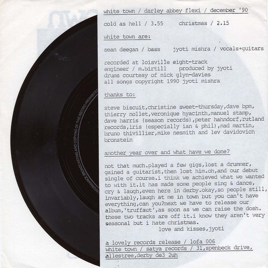 White Town - Darley Abbey (7" flexi)
