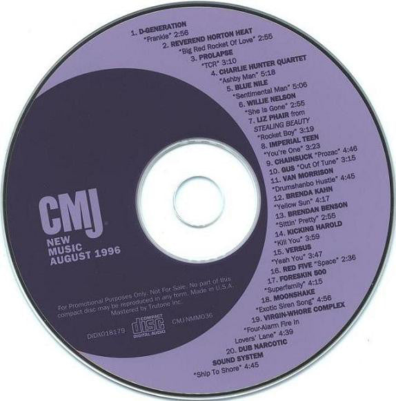 CMJ New Music No. 036, August 1996