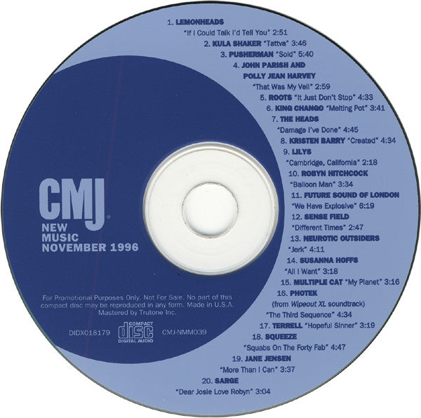 CMJ New Music No. 039, November 1996