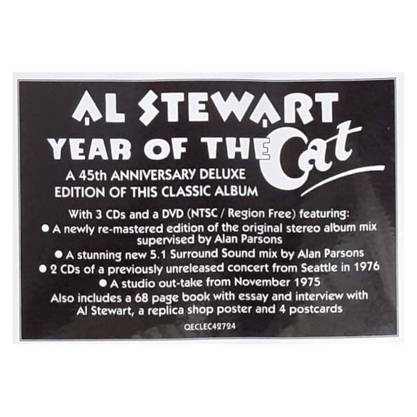 Al Stewart - Year Of The Cat: 45th Anniversary Deluxe Edition (3CD+DVD)