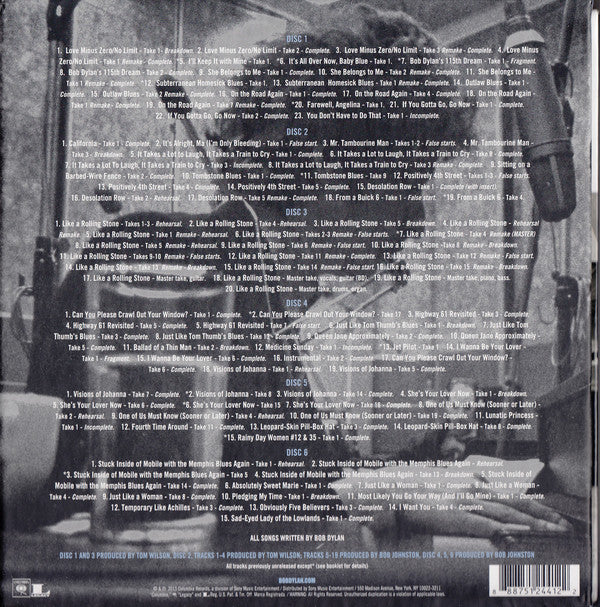 Bob Dylan - The Cutting Edge 1965 - 1966 Bootleg Series Volume 12