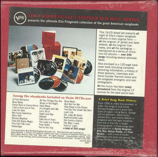 Ella Fitzgerald - The Complete Ella Fitzgerald Song Books