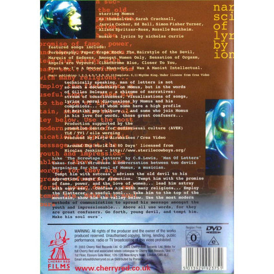 Momus - Man Of Letters - A Documentary By Hannu Puttonen  (DVD)
