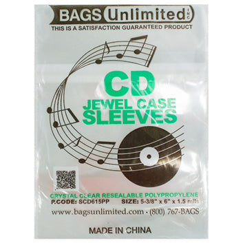 CD Jewel Case Sleeves (resealable)
