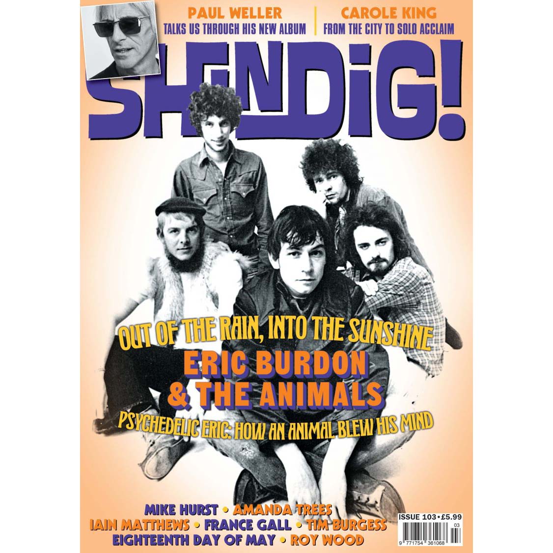 Shindig! Magazine Issue 103 (May 2020) - Eric Burdon & the Animals